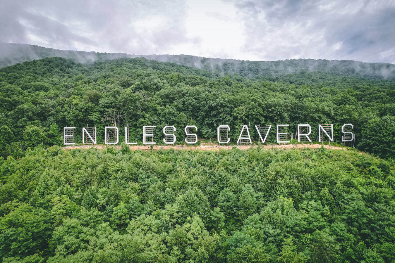 Endless Caverns Sign